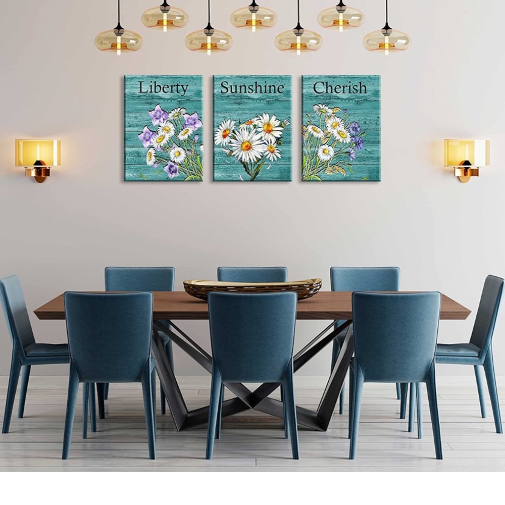 Beautiful turquoise wall decor